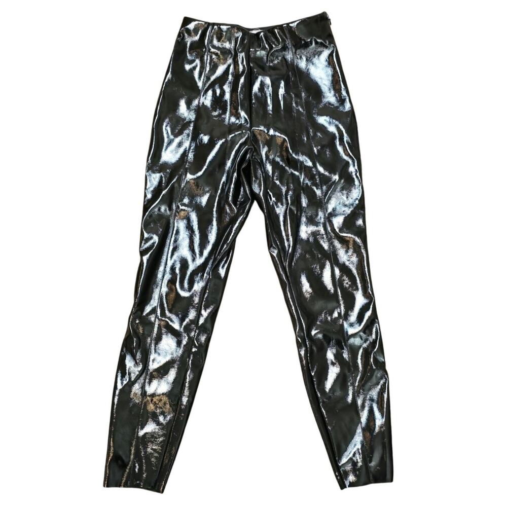 PRE-LOVED Women's ASOS Stretchy Patent Leather Legging Pants Sz. US4